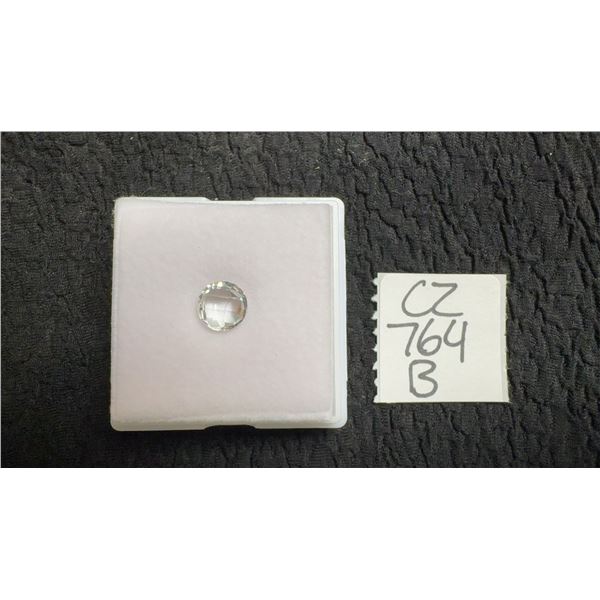 2.2 Carat Untreated Round-Cut White Topaz Gemstone, 7.9mm x 7.9mm