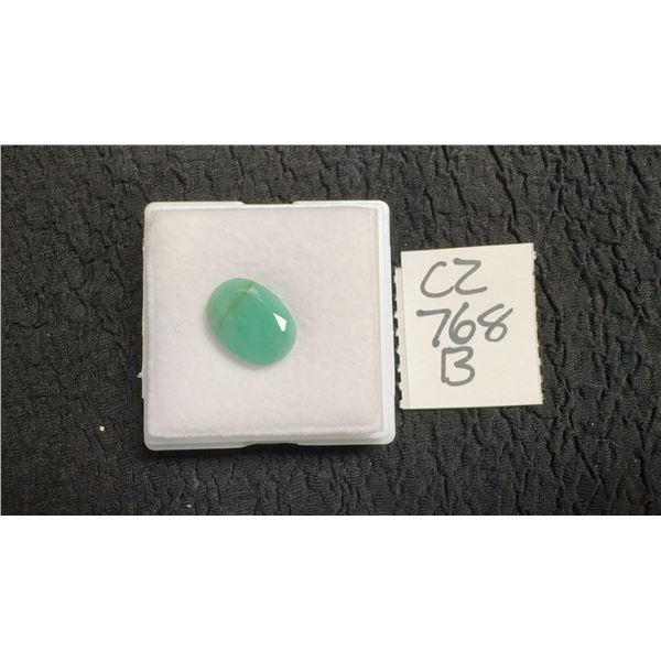 5.8 Carat Untreated Emerald, Oval Cut, 10.7mm x 14.6mm, Retail $1,620.00