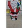 Image 3 : Santa Claus Blow Mold Figure with Toy Bag, Teddy Bear, Candy Cane, and More. 40” tall