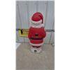 Image 5 : Vintage Blow Mold Santa Claus Figure with Bag and Black Boots, 33” tall