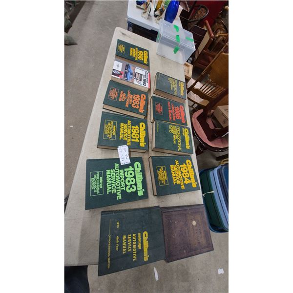 Chilton's and Motor's Auto Repair Manuals: 1960, 1975, 1976, 1977, 1981, 1983, 1984, 1986