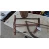 Image 4 : Vintage Wood Barrel and Two-Man Crosscut Saw, Bow Saw