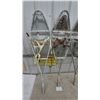 Image 2 : 2 Pairs of Vintage Snowshoes with Bindings and Straps