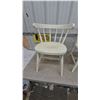 Image 2 : Pair of White Painted Spindle-Back Caboose Chairs