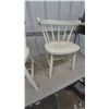 Image 3 : Pair of White Painted Spindle-Back Caboose Chairs