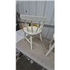 Image 4 : Pair of White Painted Spindle-Back Caboose Chairs