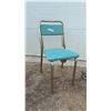 Image 10 : Vintage Mid-Century Chrome Tubular Frame Chairs With Turquoise Vinyl Seats, Set of 3