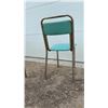Image 8 : Vintage Mid-Century Chrome Tubular Frame Chairs With Turquoise Vinyl Seats, Set of 3
