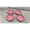 Image 2 : Fiestaware Homer Laughlin Pink Bowls, Peach Teapot, and Multicolor Mugs, 10 Pieces
