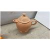 Image 6 : Fiestaware Homer Laughlin Pink Bowls, Peach Teapot, and Multicolor Mugs, 10 Pieces