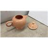 Image 7 : Fiestaware Homer Laughlin Pink Bowls, Peach Teapot, and Multicolor Mugs, 10 Pieces