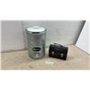 Image 1 : Vintage Gott Manufacturing Co. Galvanized Water Cooler No. 580 and Metal Lunch Box