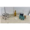 Image 1 : 007 James Bond Glasses, Amber Decanter, Flutes, Tumblers, Wine Rack, Ice Bucket