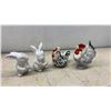 Image 3 : Vintage: Hostess Set Salt and Pepper Set with Matching Salad Fork and Spoon, Shakers, Milk Glass