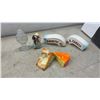 Image 4 : Vintage: Hostess Set Salt and Pepper Set with Matching Salad Fork and Spoon, Shakers, Milk Glass