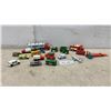 Image 1 : Tonka, Matchbox, Ertle and More Diecast Vehicles Including Fire Trucks, Buses, Tractor, and Car