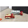Image 2 : Tonka, Matchbox, Ertle and More Diecast Vehicles Including Fire Trucks, Buses, Tractor, and Car