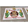 Image 5 : Dare Metal Advertising Sign, 8 1/2 × 15” and Kellogg's Corn Flakes 85th Anniversary Place Mats