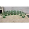 Image 4 : Vintage Coca-Cola Metal Serving Tray, Green Glass Coca-Cola Mugs, and A&W Root Beer Mug