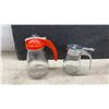 Image 2 : Vintage Kitchenware, Glass Syrup Dispensers, Coffee Carafe, Napkin Dispenser, Crystal Creamer