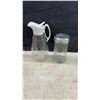 Image 3 : Vintage Kitchenware, Glass Syrup Dispensers, Coffee Carafe, Napkin Dispenser, Crystal Creamer