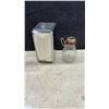 Image 5 : Vintage Kitchenware, Glass Syrup Dispensers, Coffee Carafe, Napkin Dispenser, Crystal Creamer