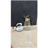 Image 6 : Vintage Kitchenware, Glass Syrup Dispensers, Coffee Carafe, Napkin Dispenser, Crystal Creamer
