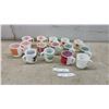 Image 1 : Vintage 15 Milk Glass Mugs, Fire King, Federal, McDonald's, OXO, Bonanza, Gingham Patterns