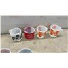 Image 3 : Vintage 15 Milk Glass Mugs, Fire King, Federal, McDonald's, OXO, Bonanza, Gingham Patterns