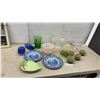 Image 1 : Liberty Blue Staffordshire Ironstone Independence Hall Plates, Carleton Ware, Sunbeam Bowl, Green