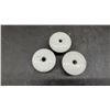 Image 2 : Vintage White Ceramic Drawer/Cabinet Knobs with Screws, Set of 8