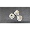 Image 3 : Vintage White Ceramic Drawer/Cabinet Knobs with Screws, Set of 8
