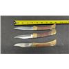 Image 2 : Assortment of Vintage Folding Pocket Knives Including Case XX Trapper and Buck 110-Style Lockbacks
