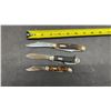 Image 3 : Assortment of Vintage Folding Pocket Knives Including Case XX Trapper and Buck 110-Style Lockbacks