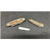 Image 5 : Assortment of Vintage Folding Pocket Knives Including Case XX Trapper and Buck 110-Style Lockbacks