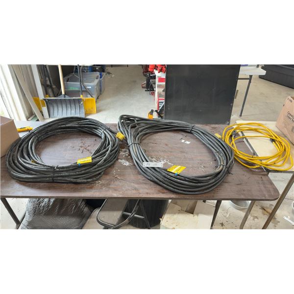 Two 14/3 Extension Cords, 140’ and 120'