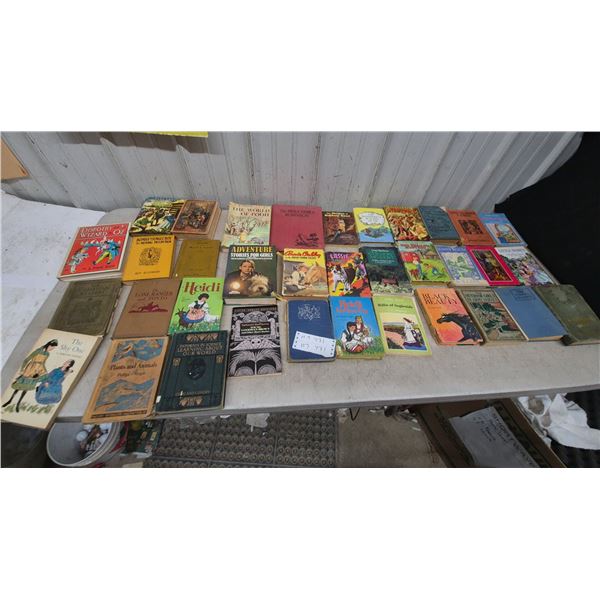 Vintage Children's Books: The Wonderful Wizard of Oz, Black Beauty, Heidi, Lassie