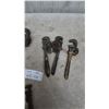 Image 3 : Assorted Wrenches: 10 Adjustable Wrenches, Vintage