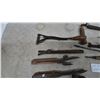 Image 6 : Assorted Antique and Vintage Hand Tools: Drawknife, Corkscrews, Awls, nail pullers