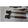 Image 2 : Assorted Hand Tools: Hack Saw, handled planer Spokeshave, Scrapers, Pliers