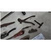 Image 3 : Assorted Hand Tools: Hack Saw, handled planer Spokeshave, Scrapers, Pliers