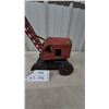 Image 2 : Vintage 1950s Lincoln Pressed Steel Toy Power Shovel Excavator with Red Cab and Black Base