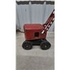 Image 4 : Vintage 1950s Lincoln Pressed Steel Toy Power Shovel Excavator with Red Cab and Black Base