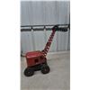 Image 5 : Vintage 1950s Lincoln Pressed Steel Toy Power Shovel Excavator with Red Cab and Black Base