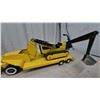 Image 4 : Vintage 1970s Tonka Pressed Steel Lowboy Truck with Mighty Scrambler Excavator