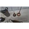 Image 3 : Assorted Oil Cans, Metal oil Pitcher, and 3 Spring Scales