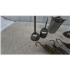 Image 4 : Assorted Oil Cans, Metal oil Pitcher, and 3 Spring Scales