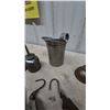 Image 5 : Assorted Oil Cans, Metal oil Pitcher, and 3 Spring Scales