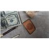 Image 2 : Assorted Pens, Currency, and Ephemera, Including Sheaffer Pen Box, US and Canadian Currency pool