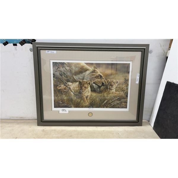 "Mother Love" Framed Limited Edition Print by R. Mayer Jr., Signed and Numbered 2149/2000
